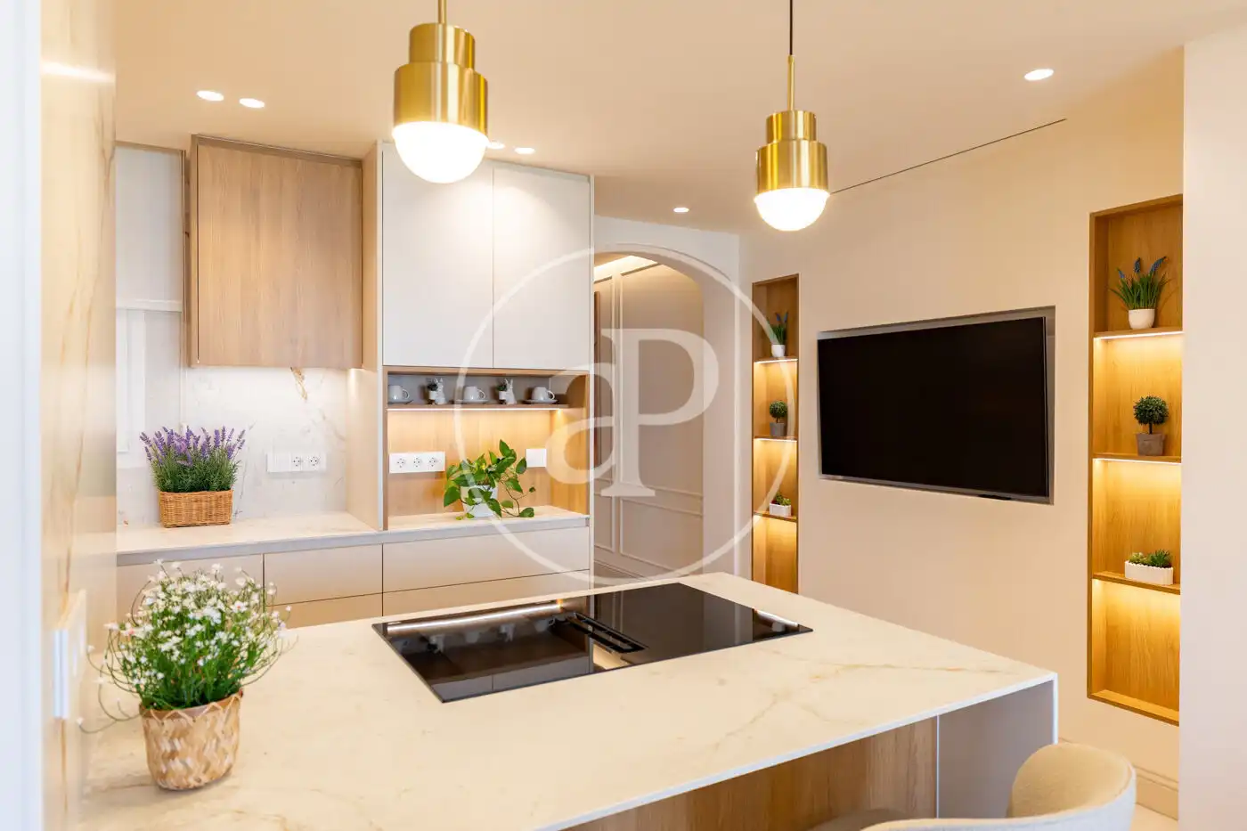 Kitchen of Flat for sale in Barcelona  with Air Conditioner, Heating and Furnished