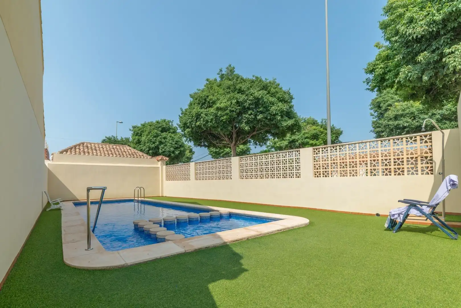 Swimming pool of Detached homes for sale in San Javier  with Terrace, Storage room and Alarm