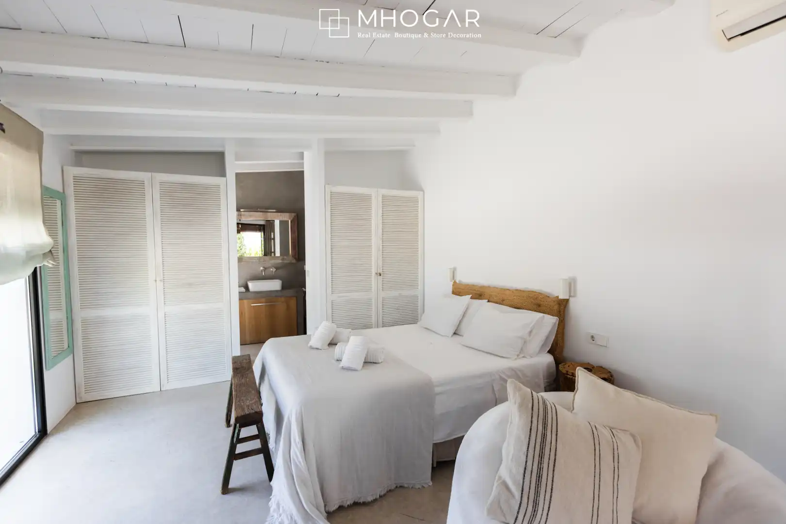 Dormitori de Finca rústica de lloguer en Benissa amb Aire condicionat, Calefacció i Jardí privat