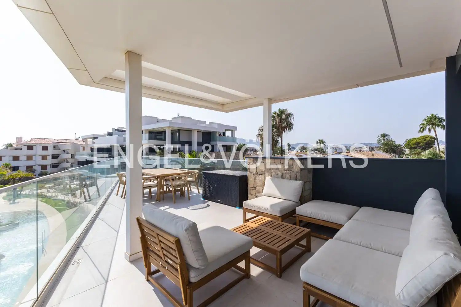 Terraza de Ático en venta en Dénia con Aire acondicionado, Calefacción y Jardín privado
