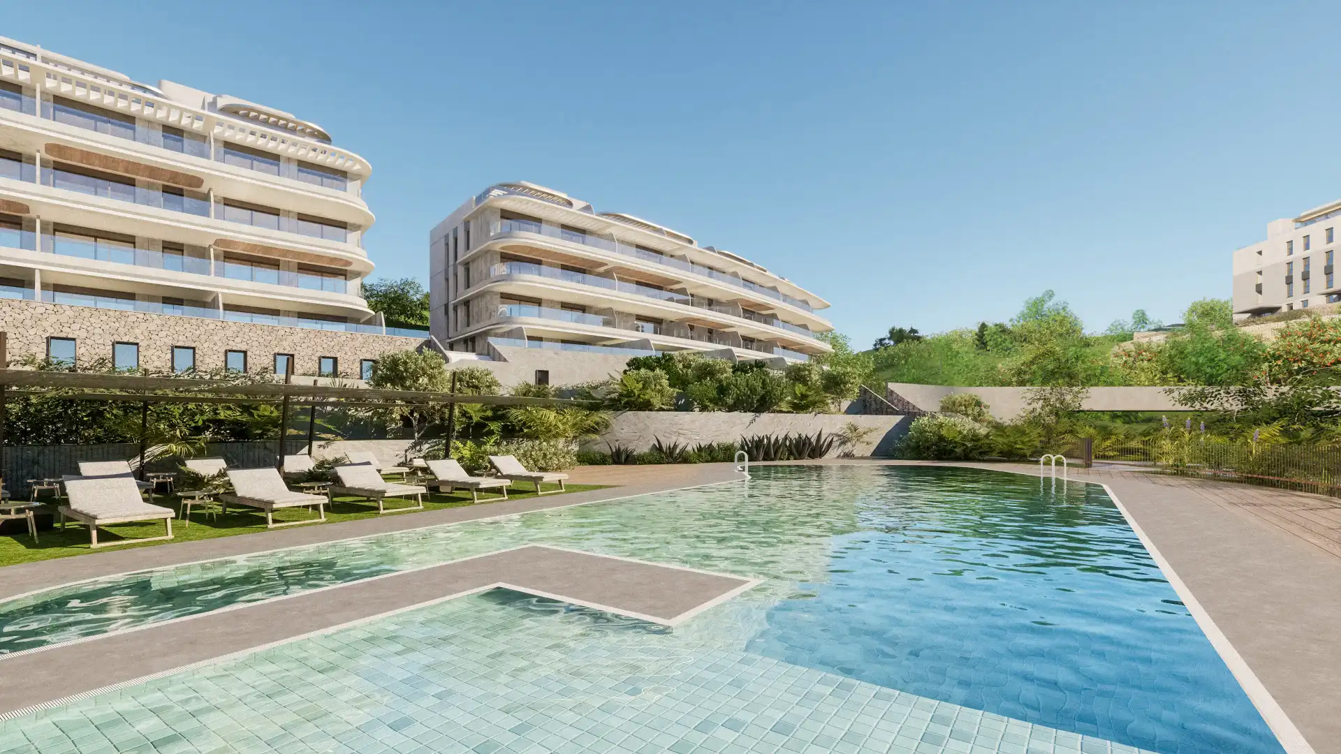 Apartment with pool for sale in Mijas pueblo