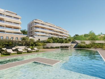 Apartament amb piscina en venda a Mijas pueblo