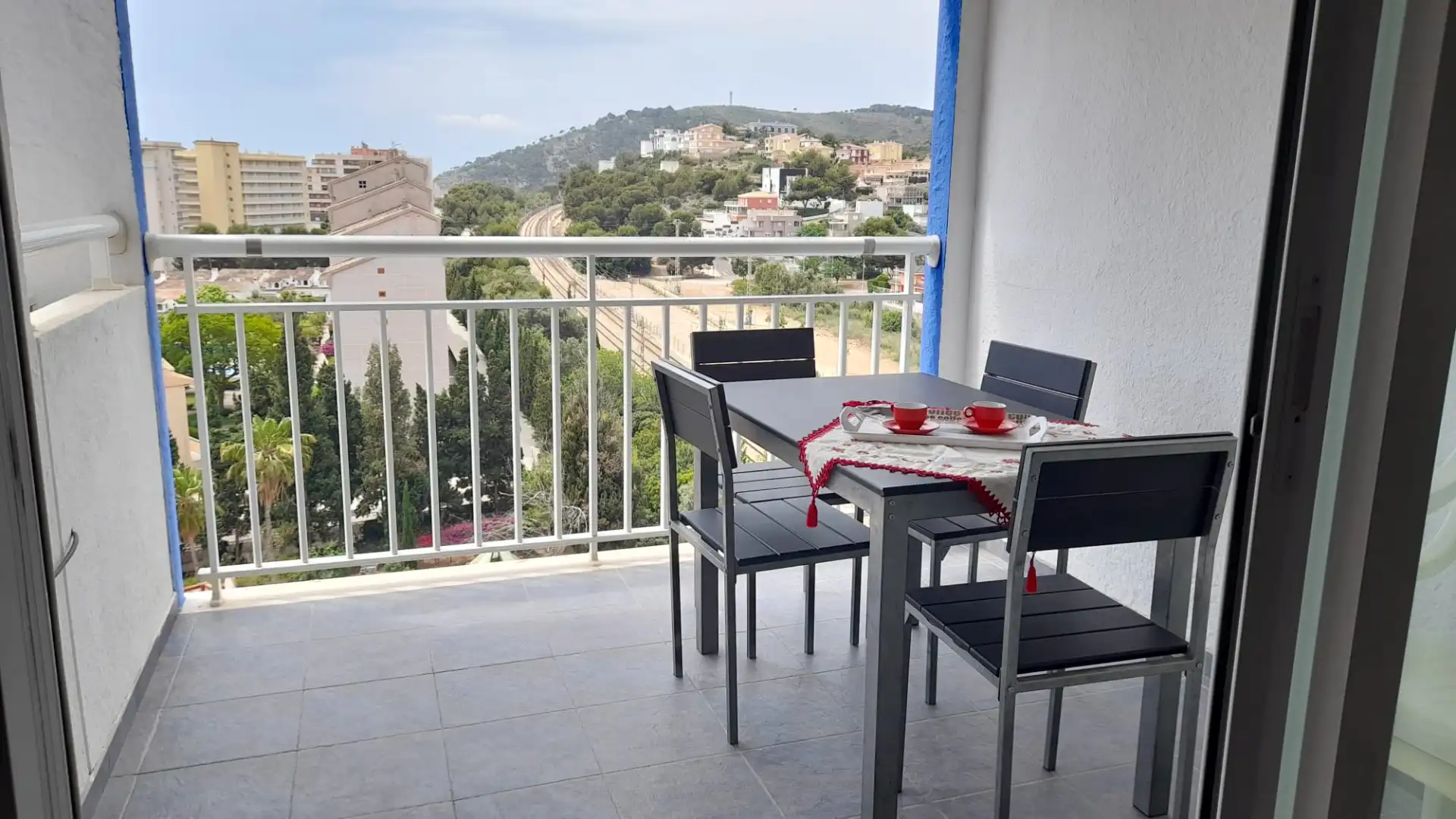 Terraza de Apartamento de alquiler en Oropesa del Mar / Orpesa con Aire acondicionado, Terraza y Amueblado