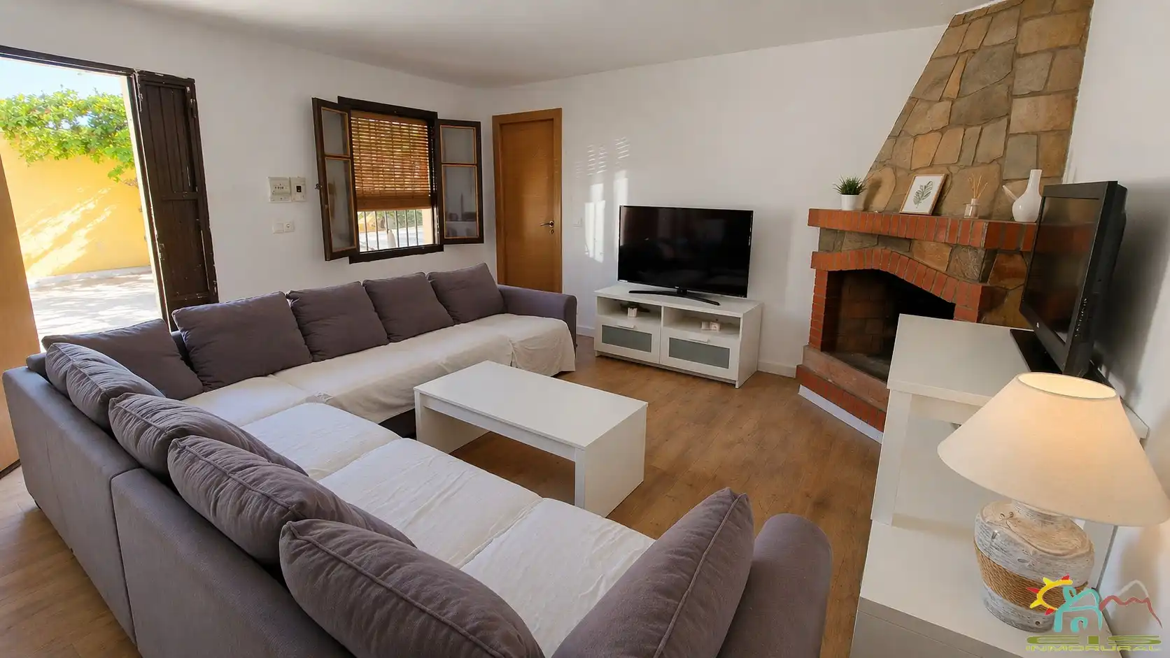 Sala de estar de Finca rústica en venta en Benahadux con Aire acondicionado y Amueblado