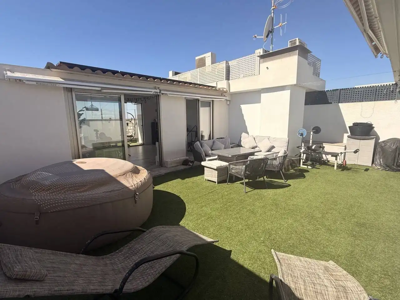 Terraza de Ático en venta en Elche / Elx con Aire acondicionado, Parquet y Terraza