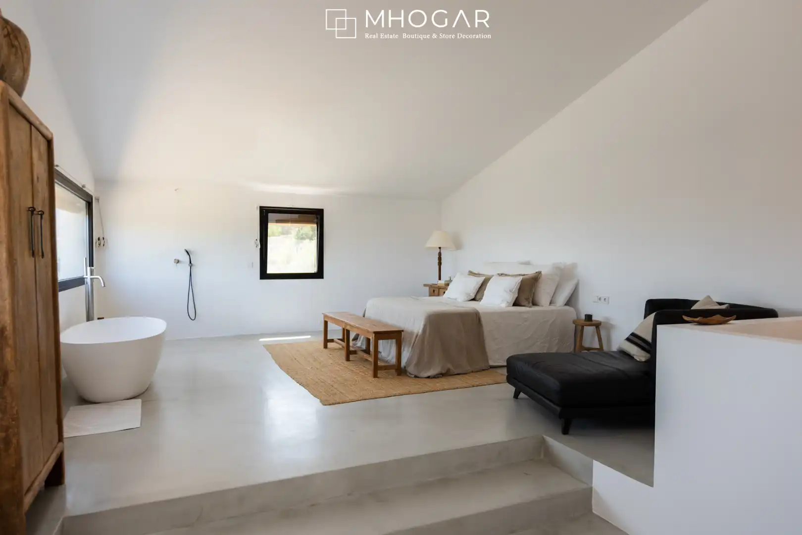 Dormitori de Finca rústica de lloguer en Benissa amb Aire condicionat, Calefacció i Jardí privat