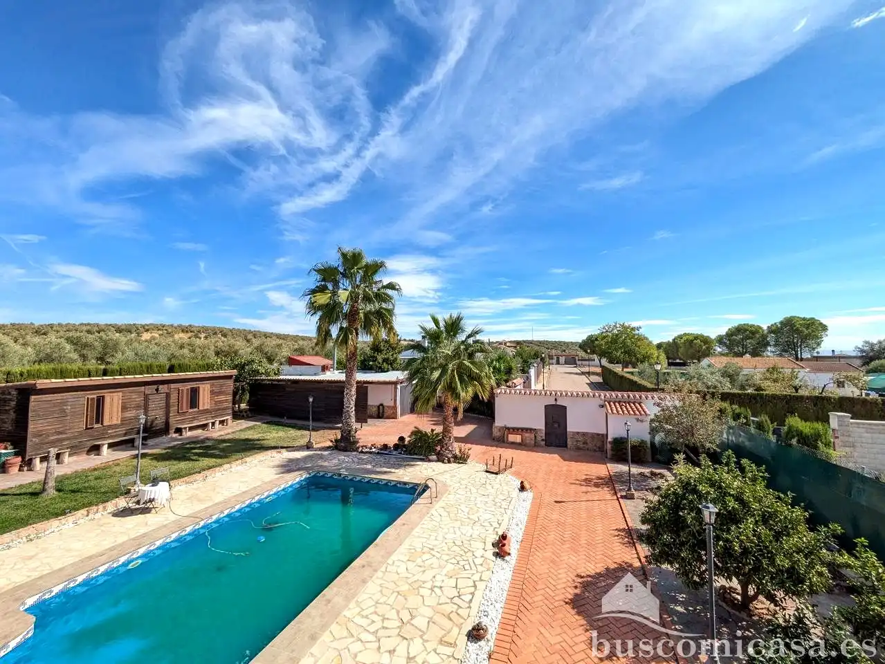 Piscina de Finca rústica en venta en Linares con Aire acondicionado, Calefacción y Jardín privado