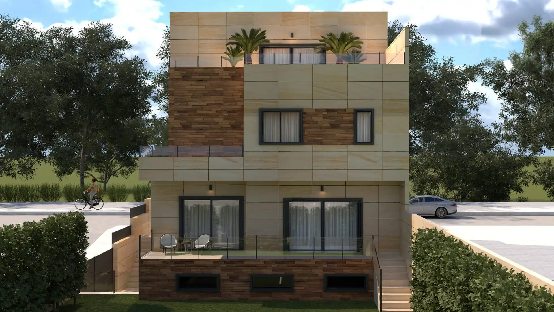 Vista exterior de Casa adosada en venta en Villaviciosa de Odón