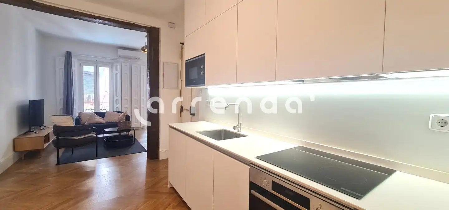 Küche von Wohnung zur Miete in Madrid mit Klimaanlage und Möbliert
