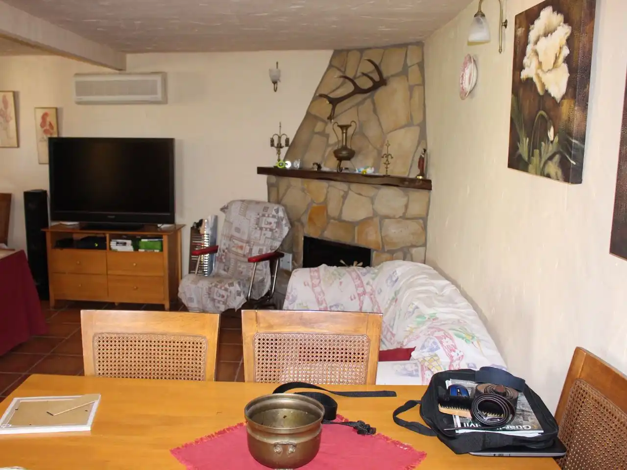 Sala d'estar de Casa o xalet de lloguer en Alhaurín El Grande amb Aire condicionat, Terrassa i Piscina