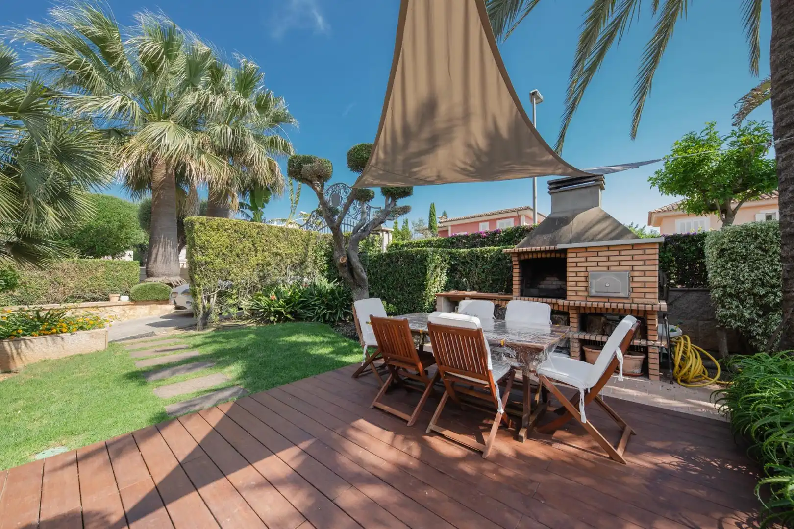 Terrassa de Casa o xalet de lloguer en Marratxí amb Aire condicionat, Jardí privat i Parquet