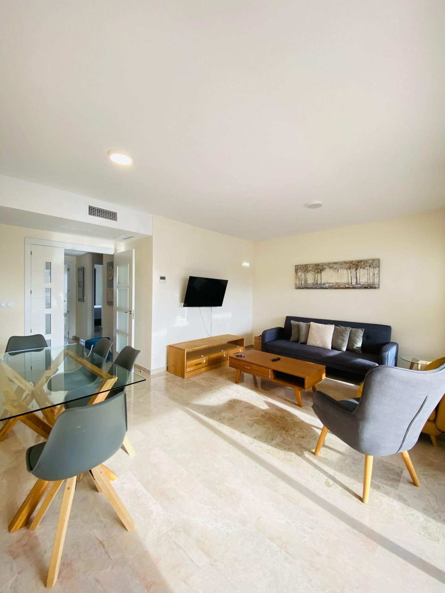 Living room of Flat to rent in Alicante / Alacant  with Air Conditioner, Heating and Private garden