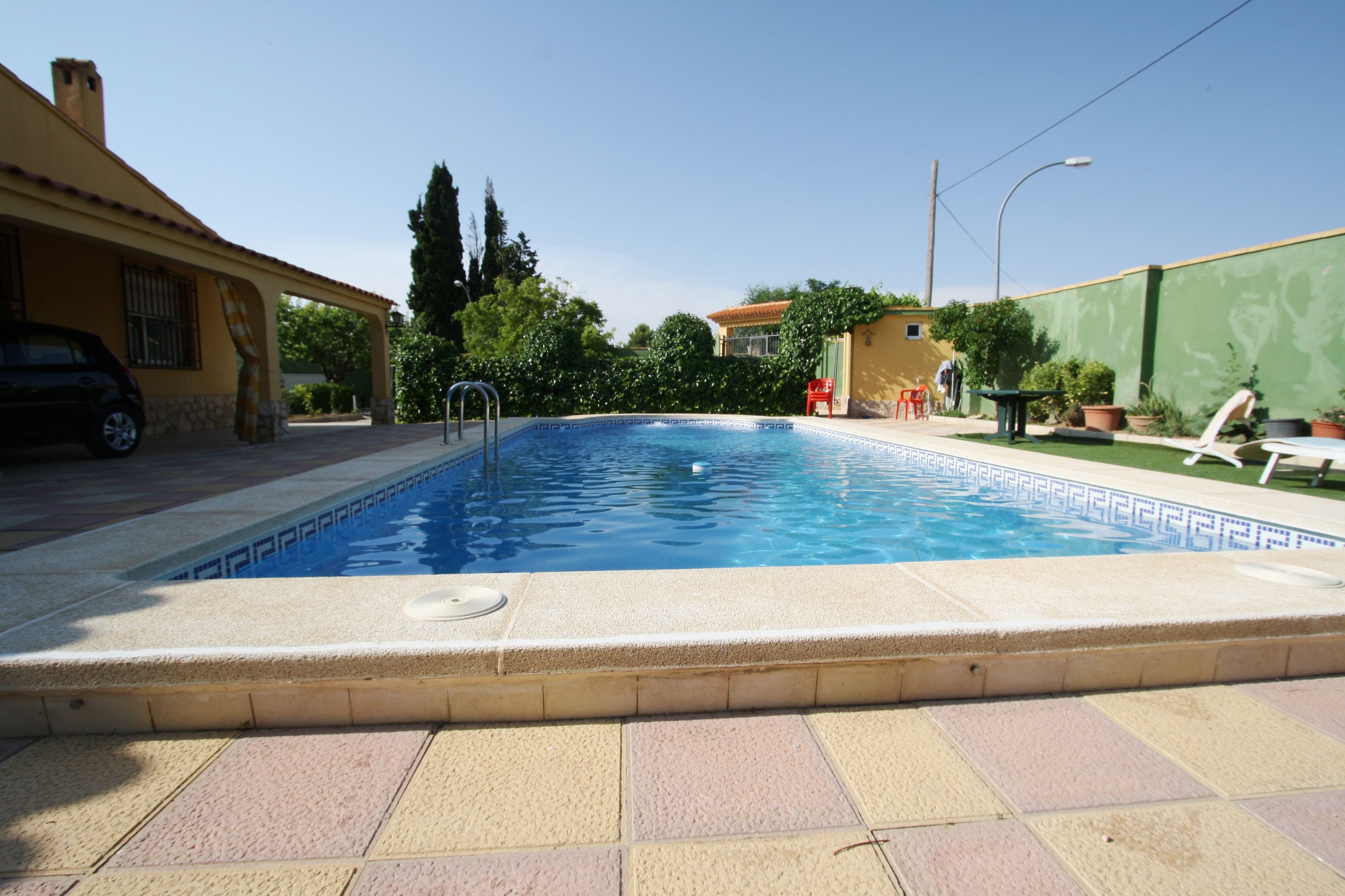 Piscina de Casa o xalet en venda en  Albacete Capital amb Aire condicionat, Jardí privat i Terrassa