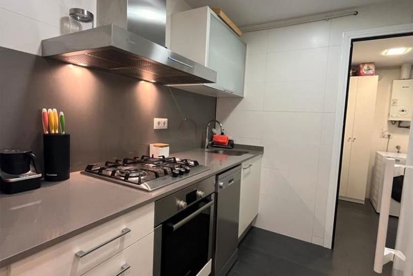 Kitchen of Flat for sale in  Barcelona Capital  with Air Conditioner, Heating and Furnished