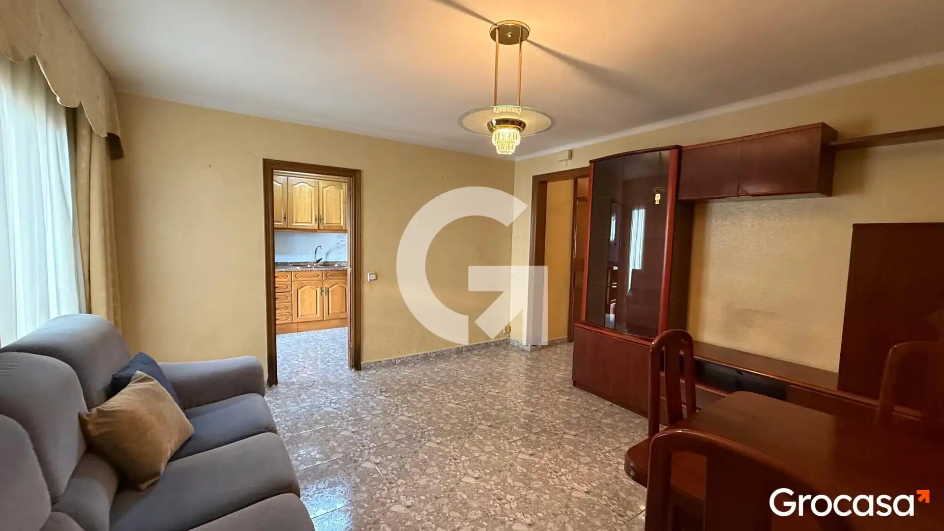 Living room of Flat for sale in Mataró  with Air Conditioner, Terrace and Oven