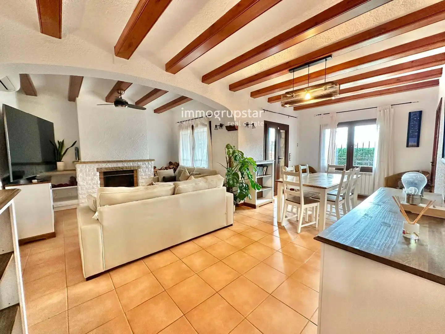 Sala d'estar de Casa o xalet en venda en Calonge i Sant Antoni amb Aire condicionat, Calefacció i Terrassa