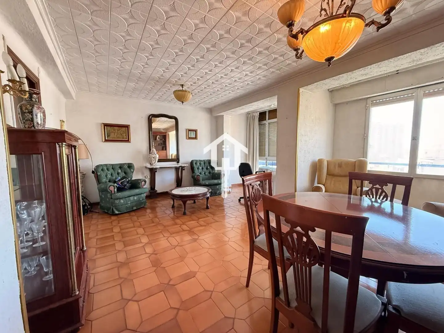 Sala de estar de Piso en venta en Alicante / Alacant con Amueblado