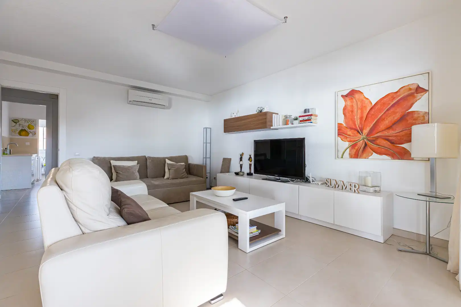 Sala de estar de Apartamento en venta en San Javier con Aire acondicionado, Terraza y Amueblado