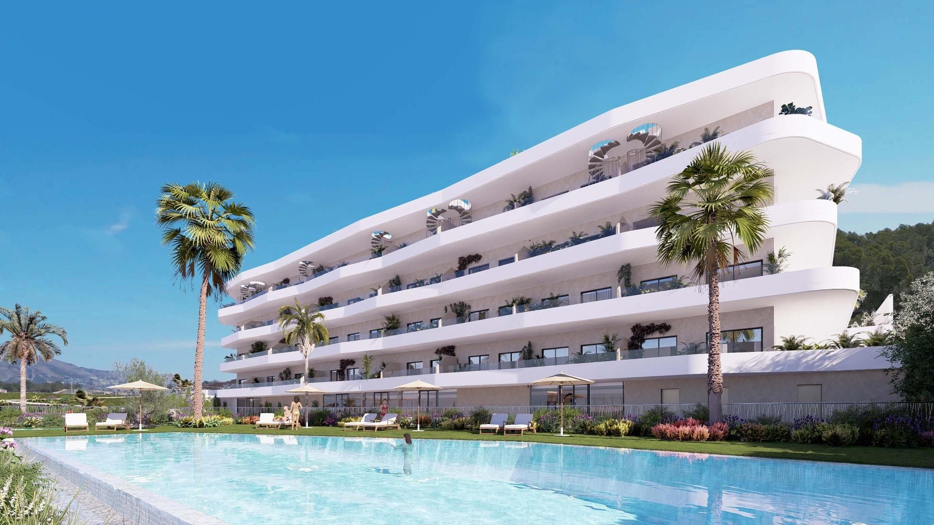 Piscina de Apartament en venda en La Nucia amb Aire condicionat, Terrassa i Traster