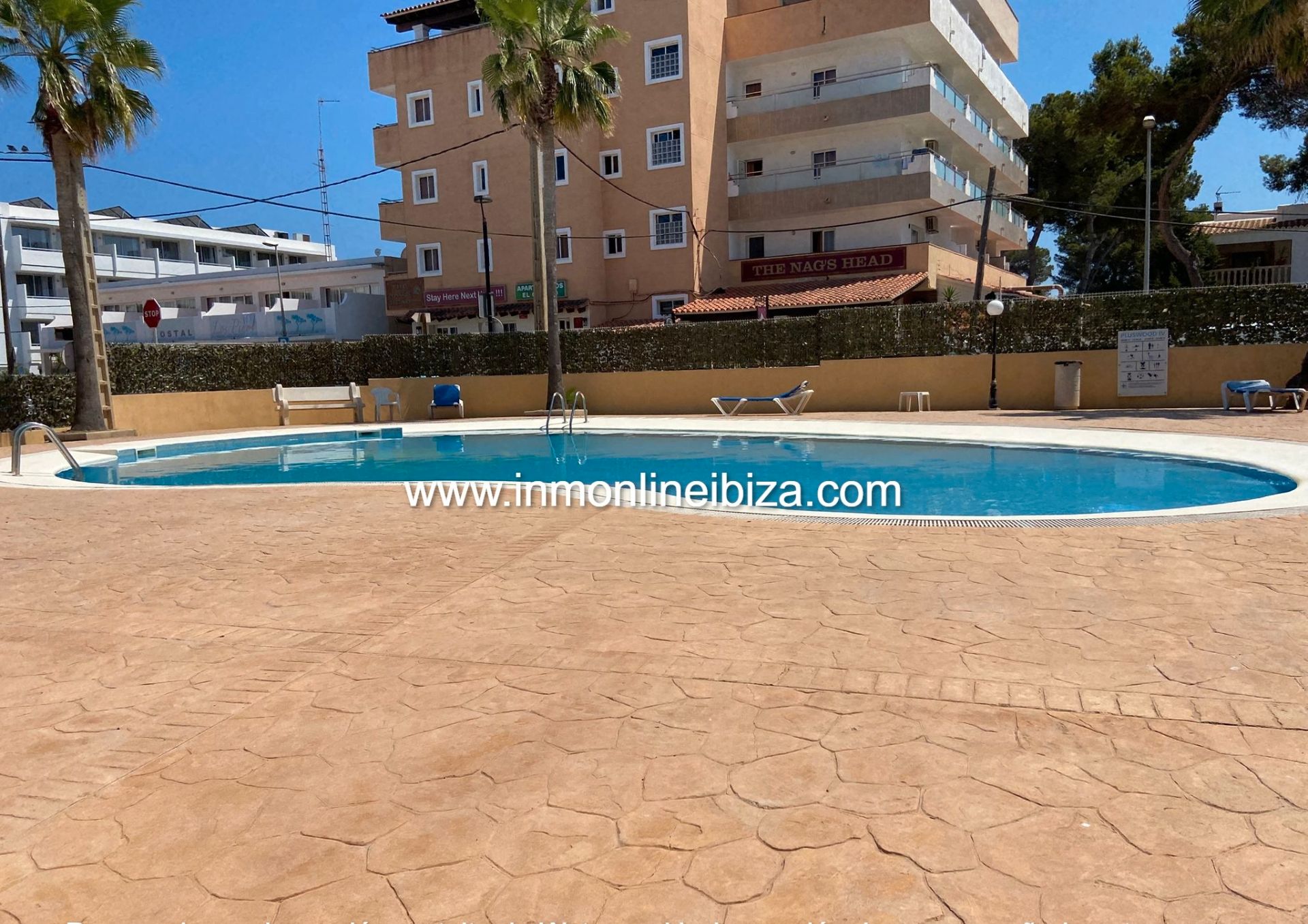 Piscina de Planta baixa de lloguer en Santa Eulària des Riu amb Terrassa, Moblat i Forn