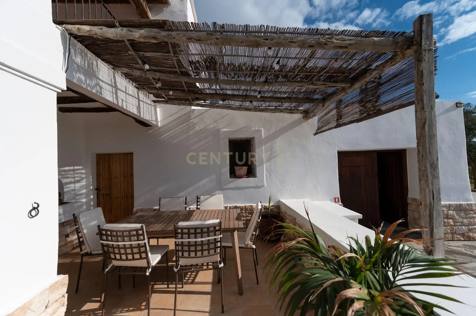 Terrasse von Haus oder Chalet zur Miete in Sant Josep de sa Talaia mit Klimaanlage, Privatgarten und Möbliert