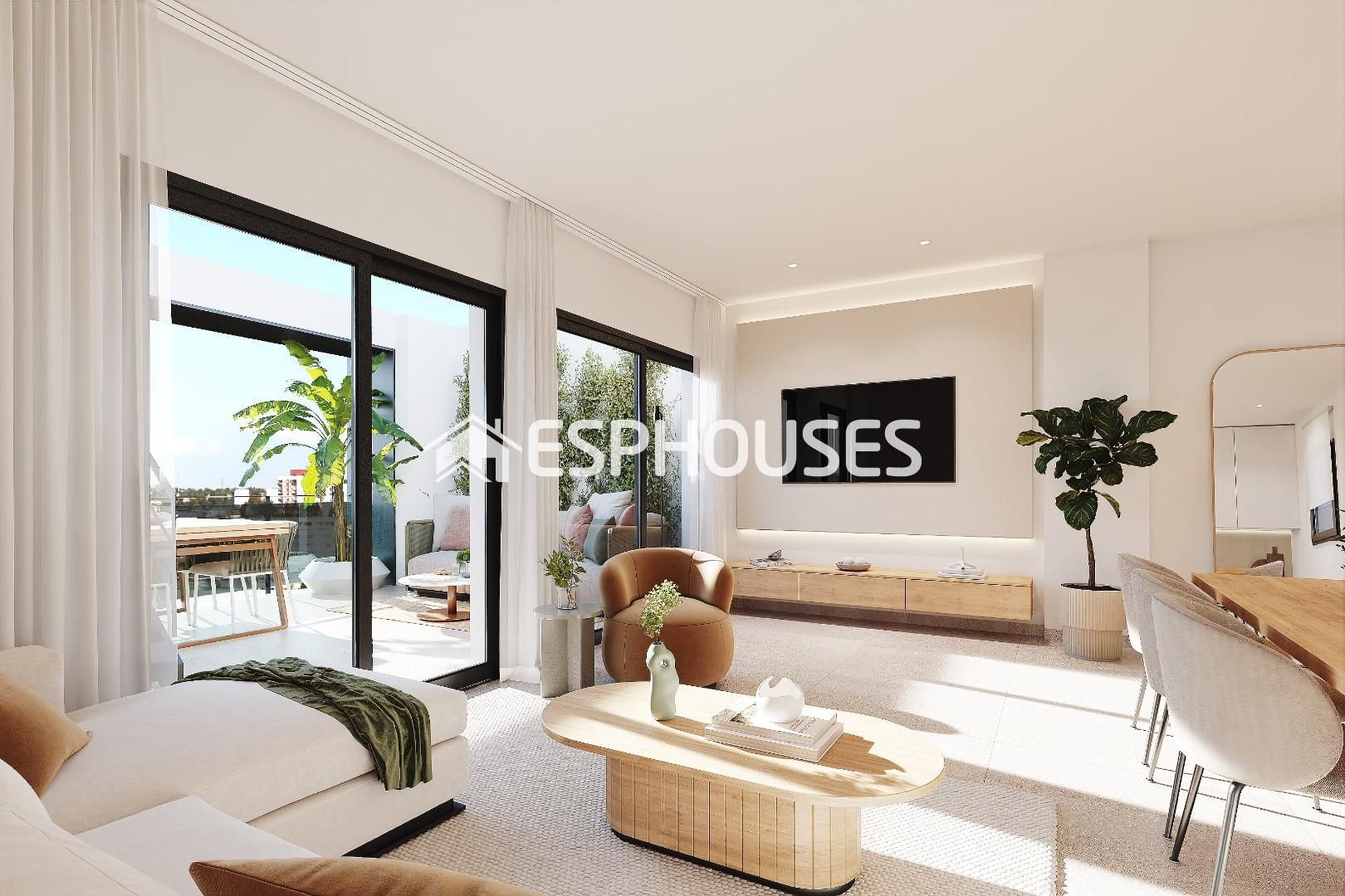 Living room of Attic for sale in Alicante / Alacant  with Terrace, Balcony and Community pool