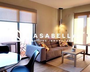 Living room of Flat to rent in  Valencia Capital  with Air Conditioner, Heating and Terrace