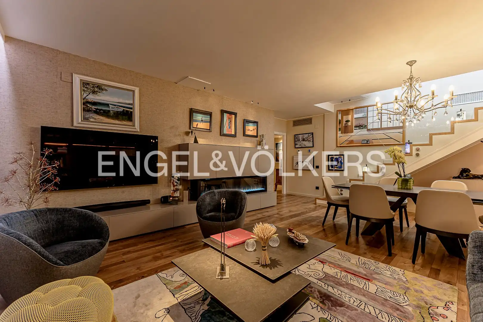 Sala de estar de Ático en venta en Sitges con Aire acondicionado, Calefacción y Jardín privado