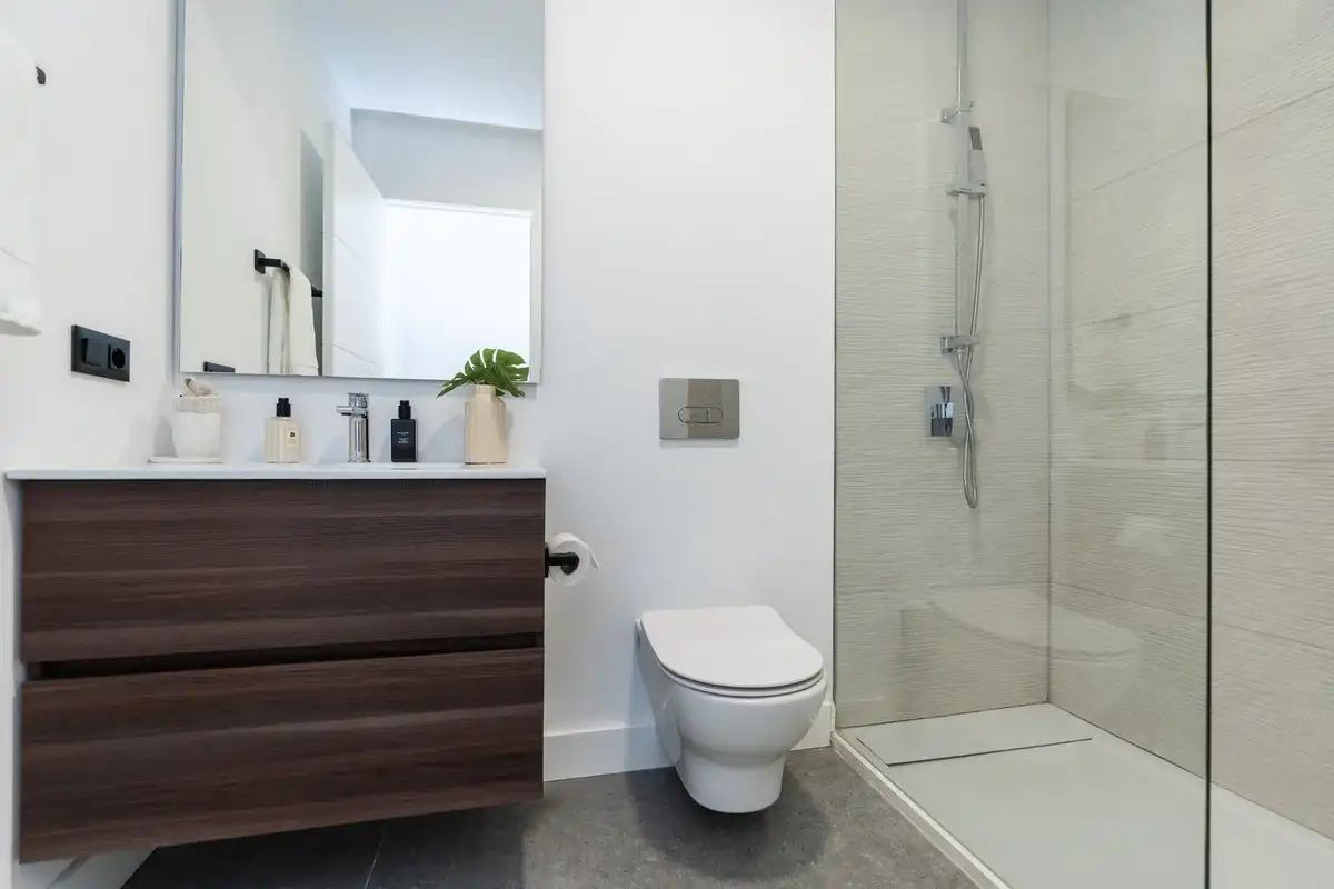 Bathroom of Houses for sale in Mijas  with Air Conditioner, Heating and Private garden