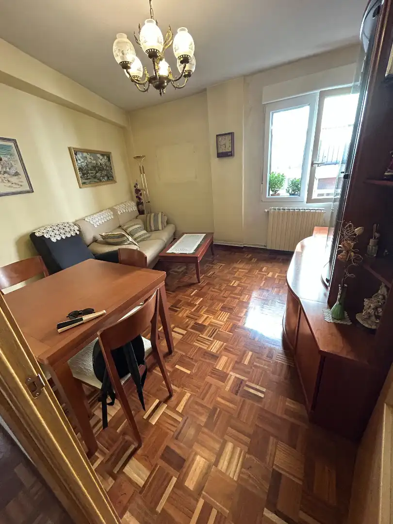 Sala d'estar de Pis en venda en Burgos amb Calefacció, Parquet i Moblat