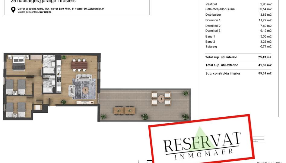 Foto 1 de Pis en venda a Carrer Doctor Xalabarder, 14, Caldes de Montbui, Barcelona