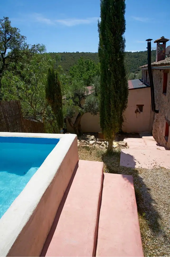 Piscina de Finca rústica en venta en Enguera con Calefacción, Jardín privado y Terraza