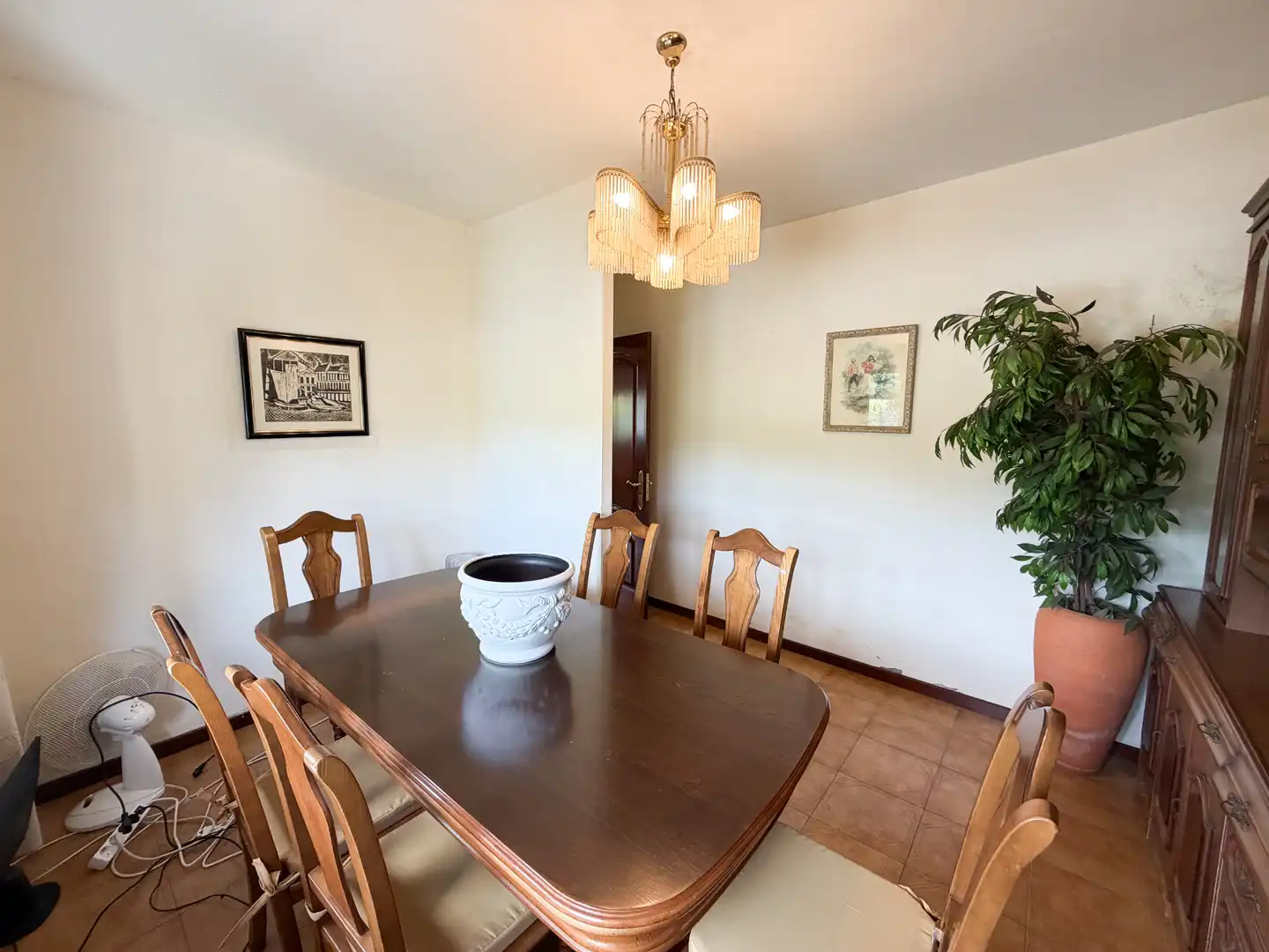 Dining room of Houses for sale in Rianxo  with Heating, Private garden and Furnished
