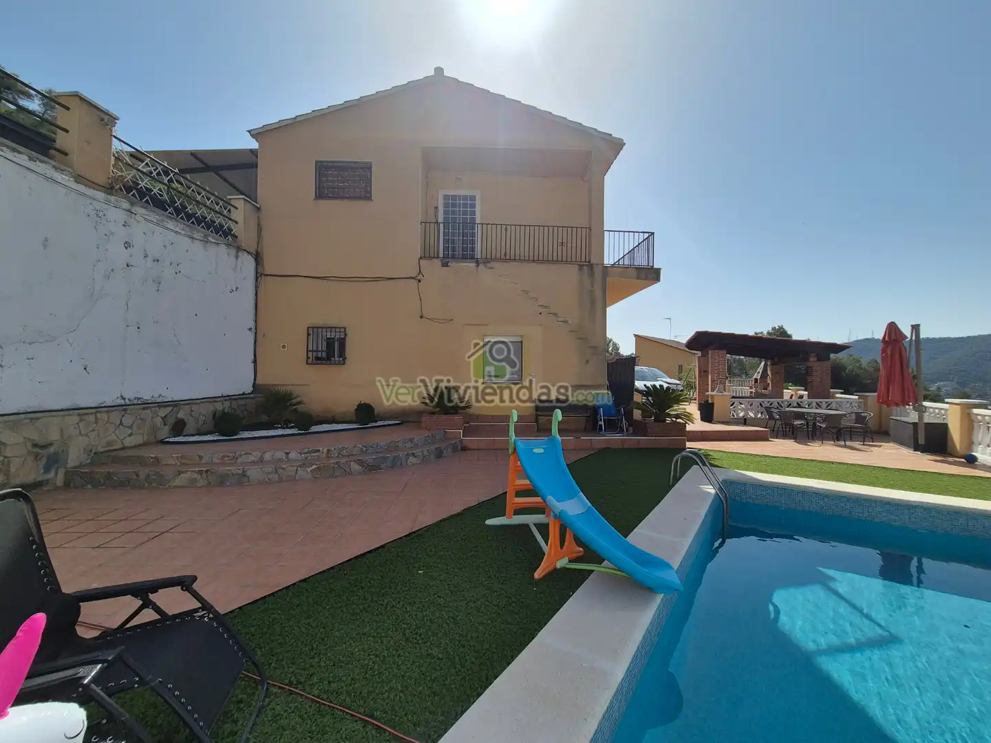 Vista exterior de Casa o chalet en venta en Olesa de Bonesvalls con Aire acondicionado, Calefacción y Jardín privado