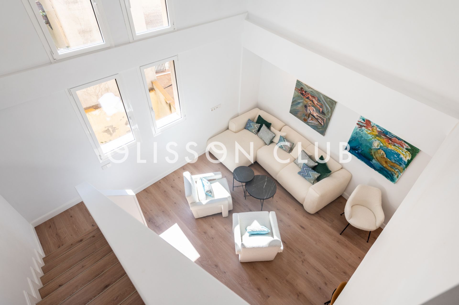 Sala d'estar de Dúplex en venda en  Madrid Capital amb Aire condicionat i Calefacció