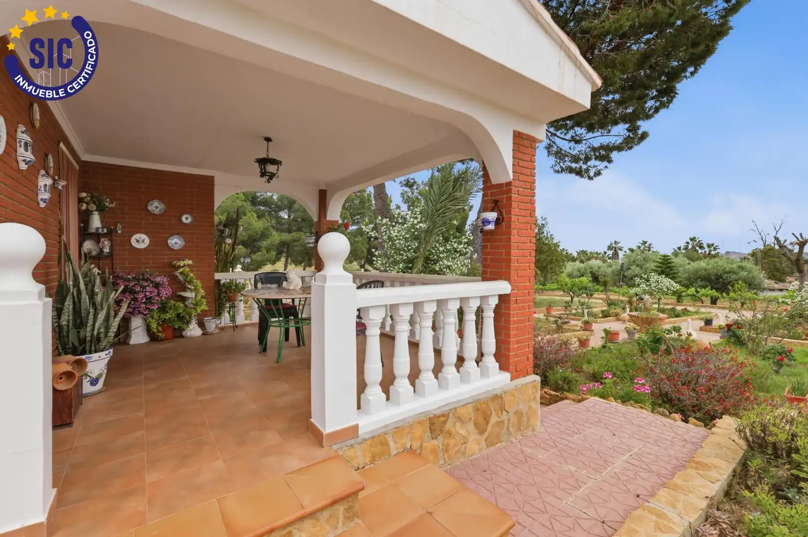 Terraza de Casa o chalet en venta en Montroi / Montroy con Jardín privado, Terraza y Piscina