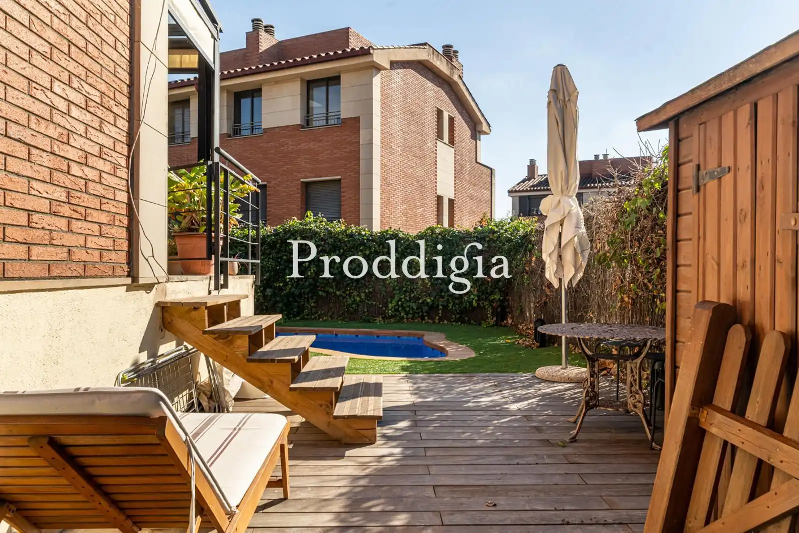 Terrace of Detached homes for sale in Sant Cugat del Vallès  with Air Conditioner, Heating and Private garden