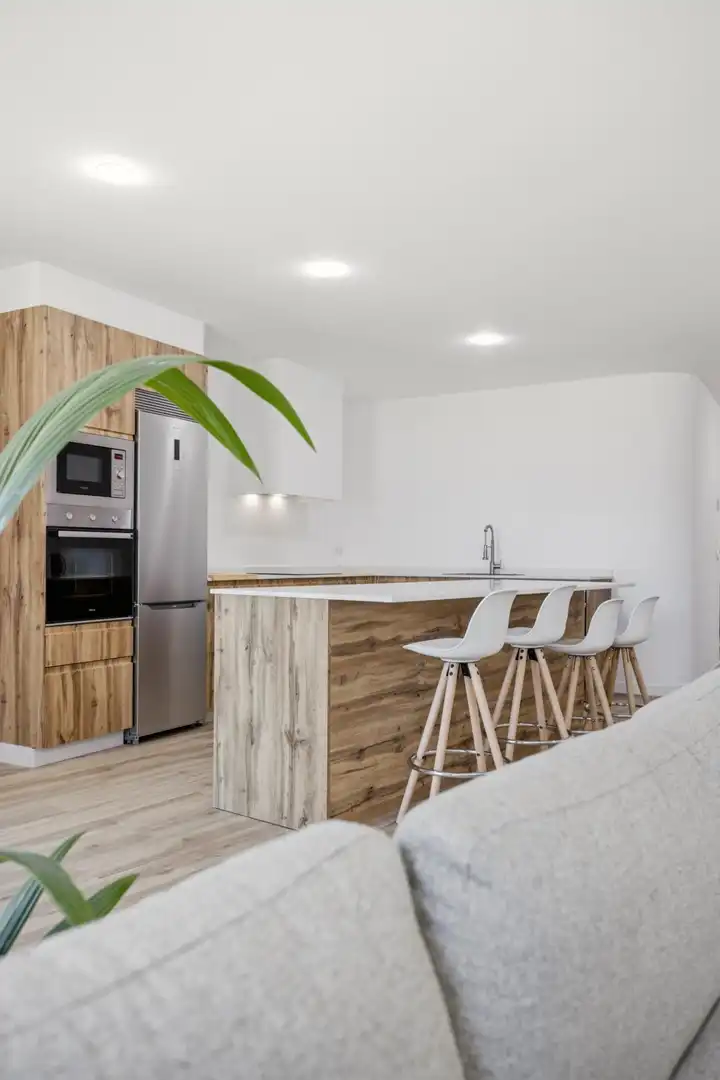 Kitchen of Apartments for sale in Vigo   with Heating, Furnished and Balcony