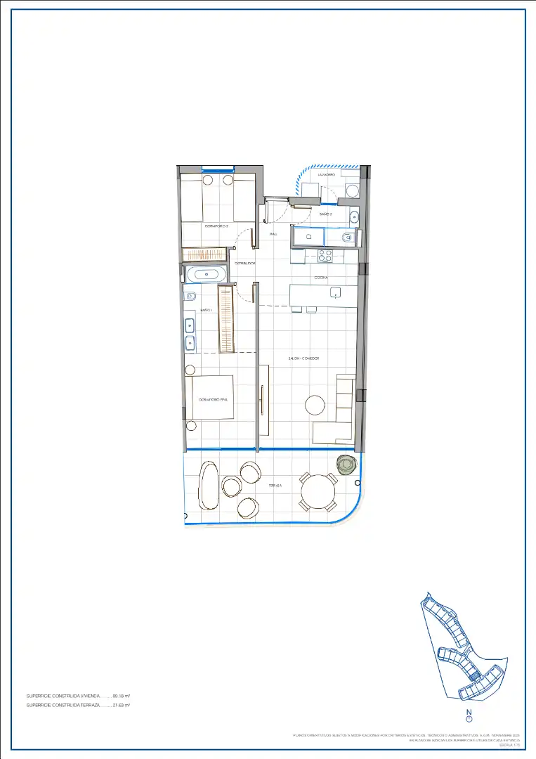 Neubau-Penthouse mit Pool zum Verkauf in Avenida 8 de Marzo 35, imagen 28