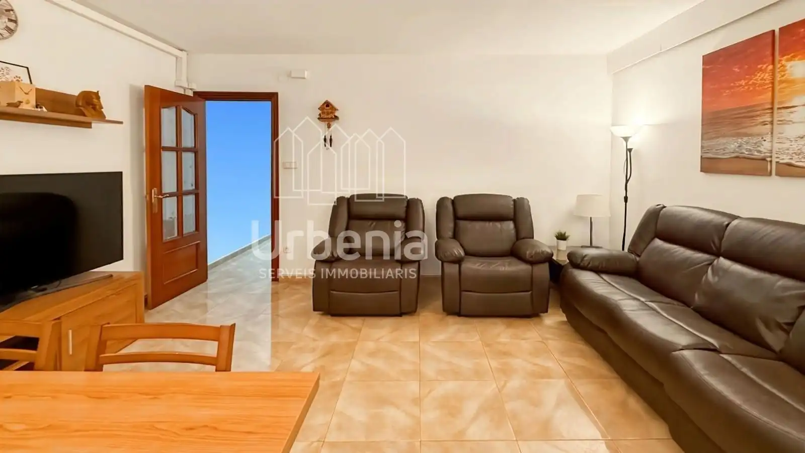 Living room of Flat for sale in Mataró  with Air Conditioner, Heating and Terrace