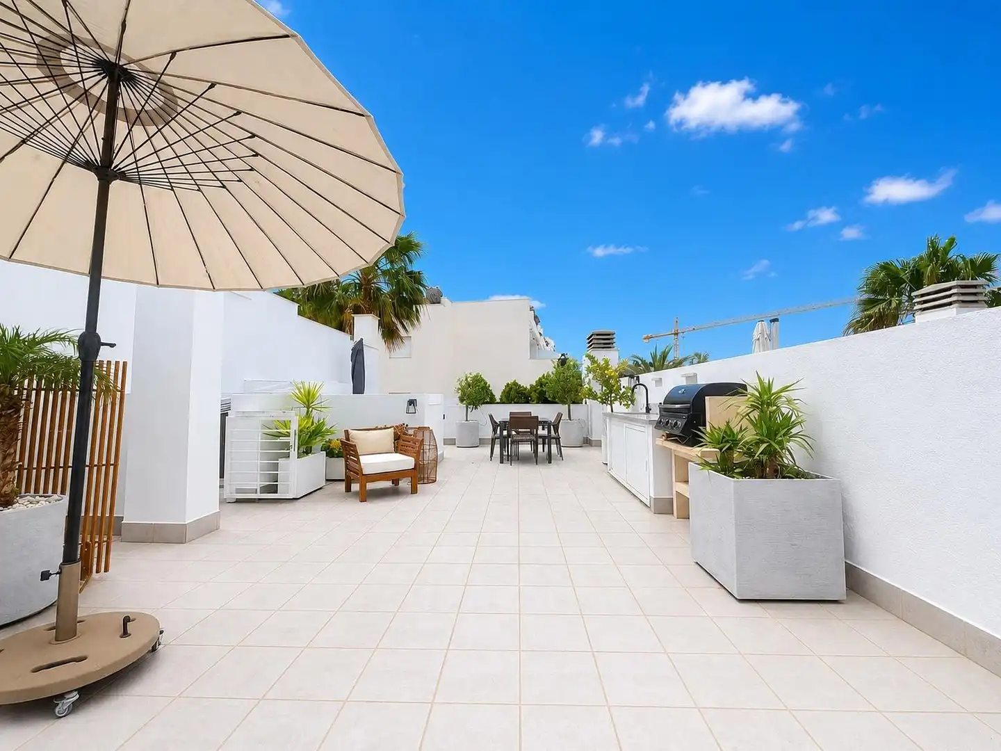 Terrasse von Dachboden zum Verkauf in Santa Pola mit Klimaanlage, Terrasse und Balkon