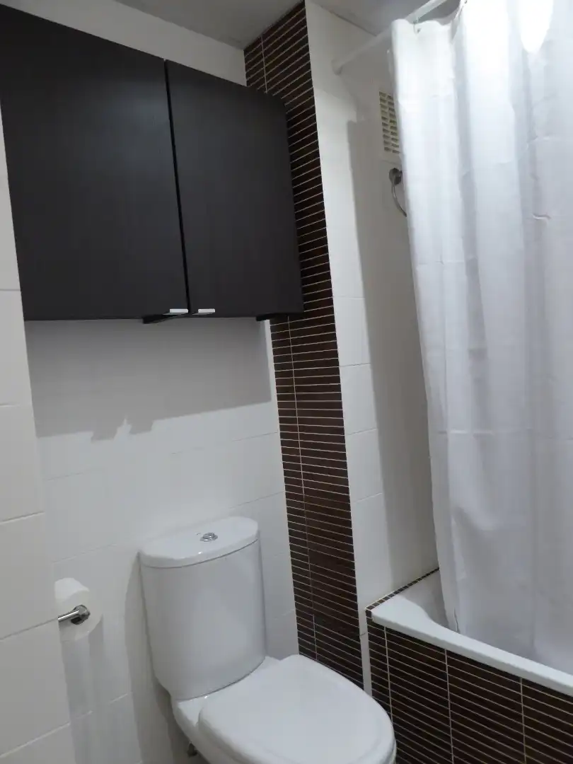 Bathroom of Study for rent in Málaga  with Air Conditioner, Furnished and Washing machine