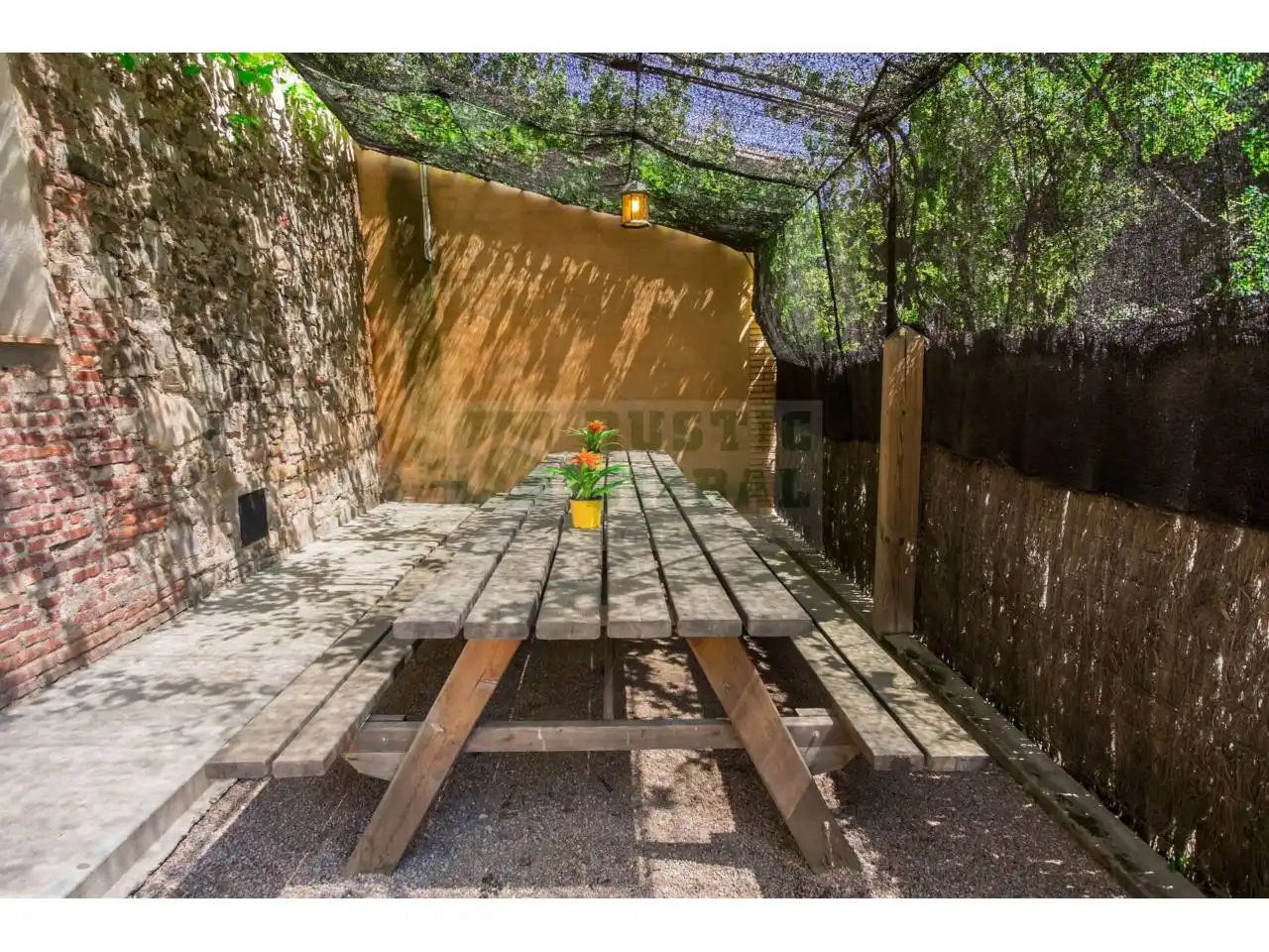 Terraza de Finca rústica de alquiler en Llagostera con Calefacción, Amueblado y Piscina comunitaria