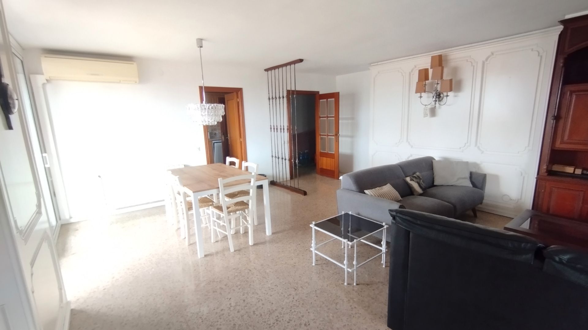 Living room of Flat to rent in  Barcelona Capital  with Heating, Furnished and Balcony