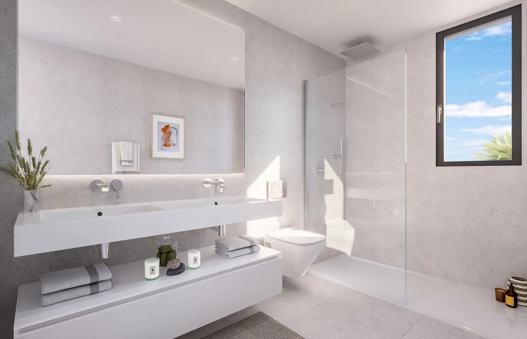 Bathroom of Flat for sale in Marbella  with Air Conditioner, Terrace and Storage room