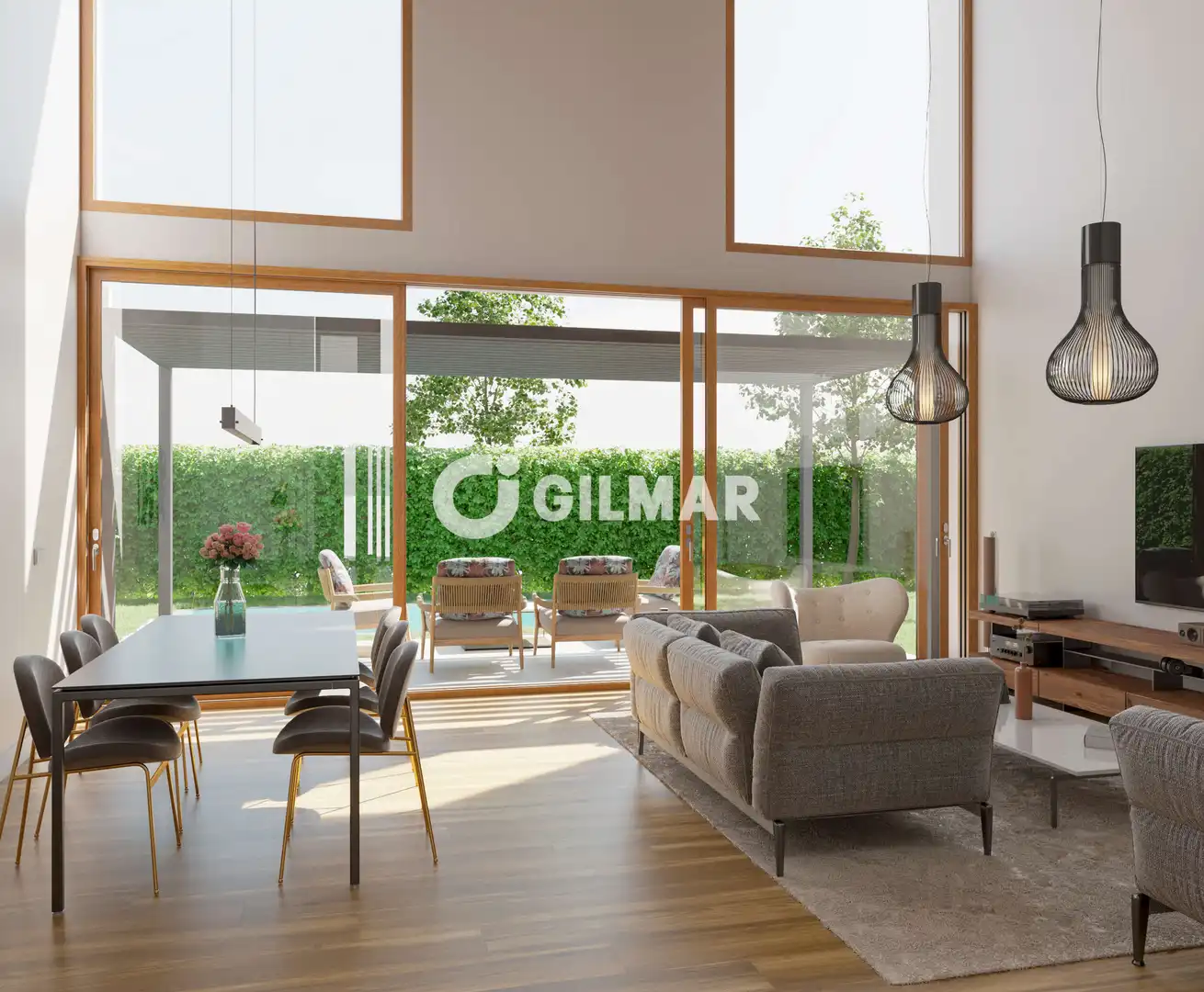Sala de estar de Casa adosada en venta en Madrid con Calefacción, Jardín privado y Piscina