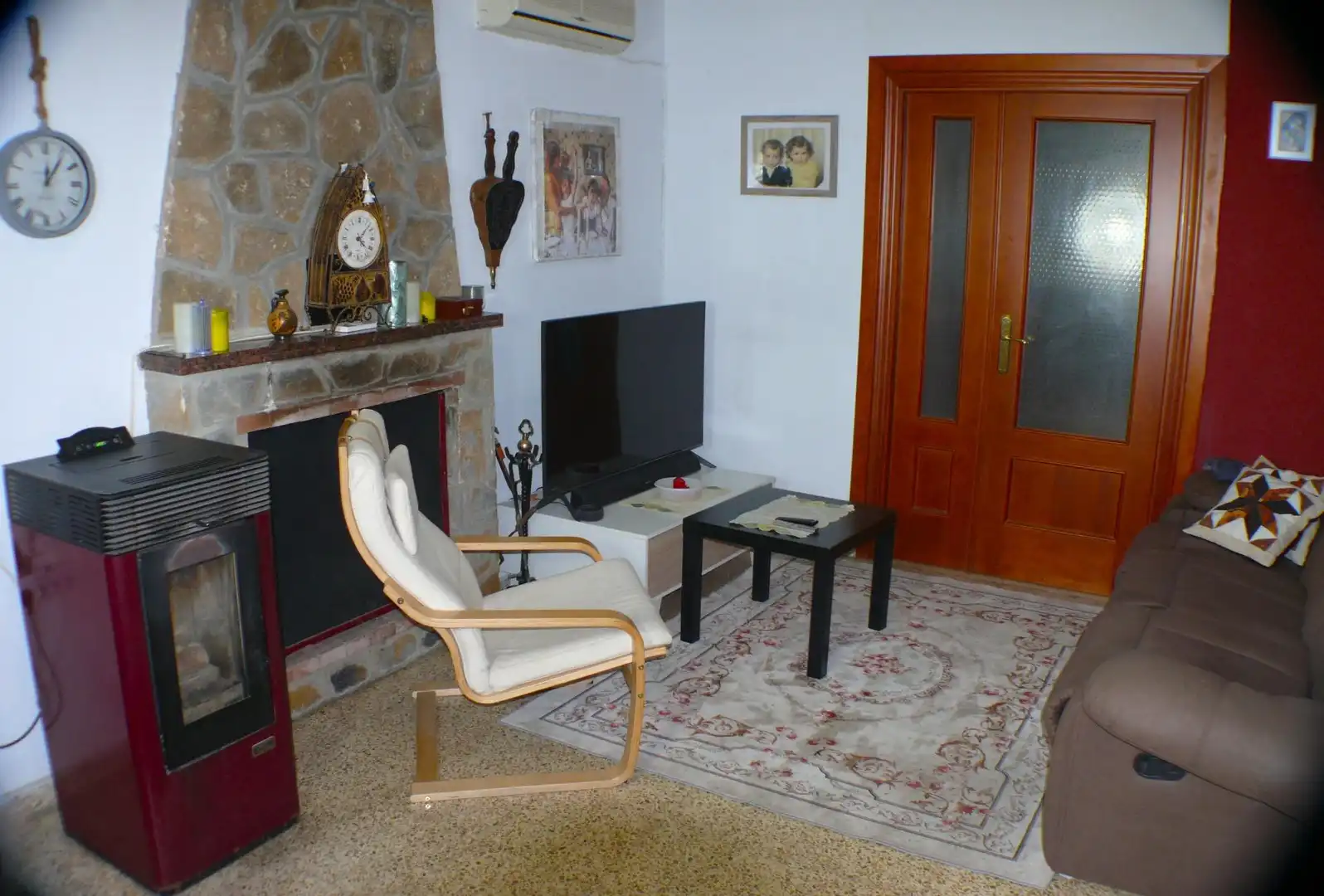 Sala d'estar de Casa o xalet en venda en Mogente / Moixent amb Aire condicionat, Calefacció i Jardí privat