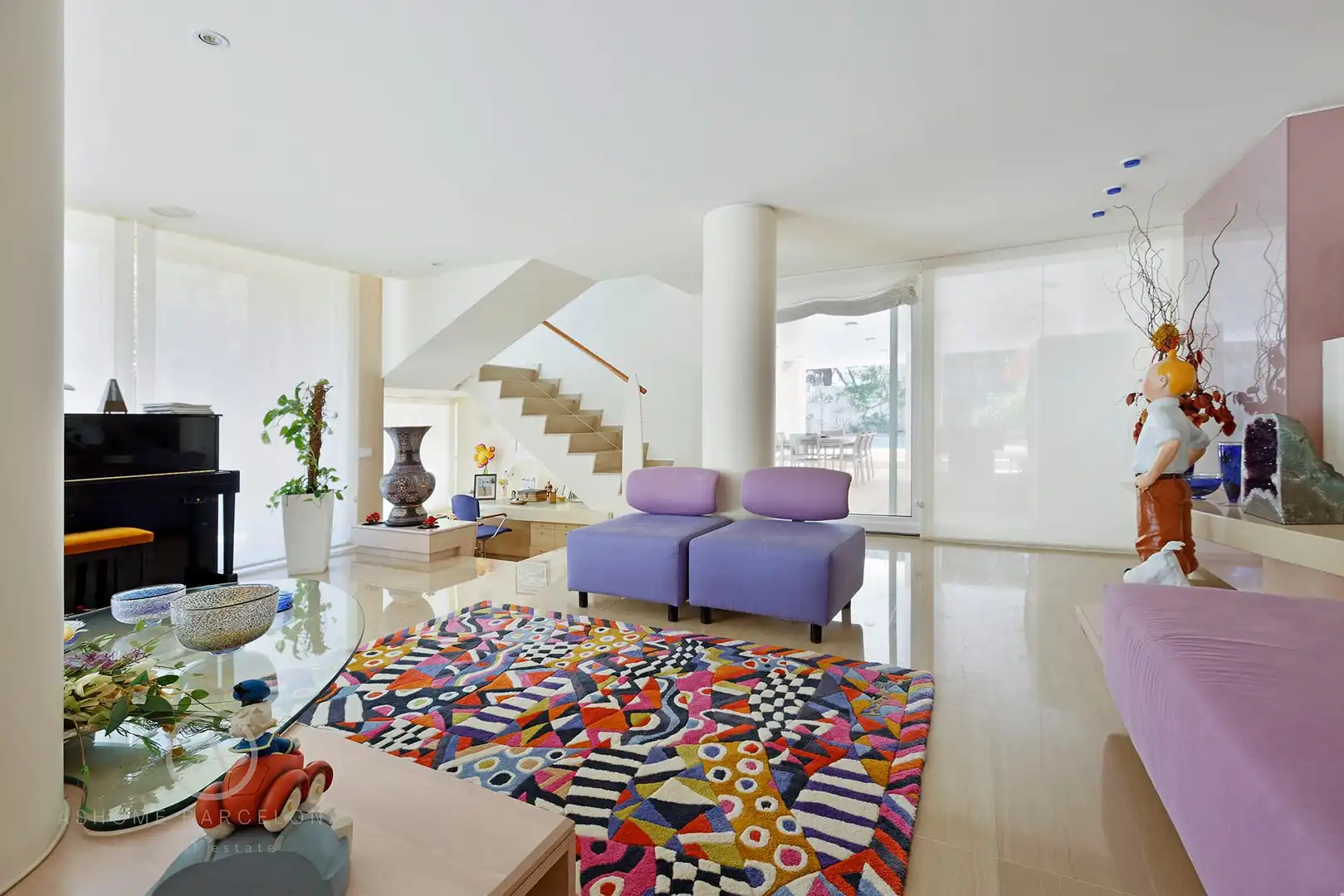 Sala d'estar de Casa o xalet en venda en Castelldefels amb Aire condicionat, Calefacció i Jardí privat