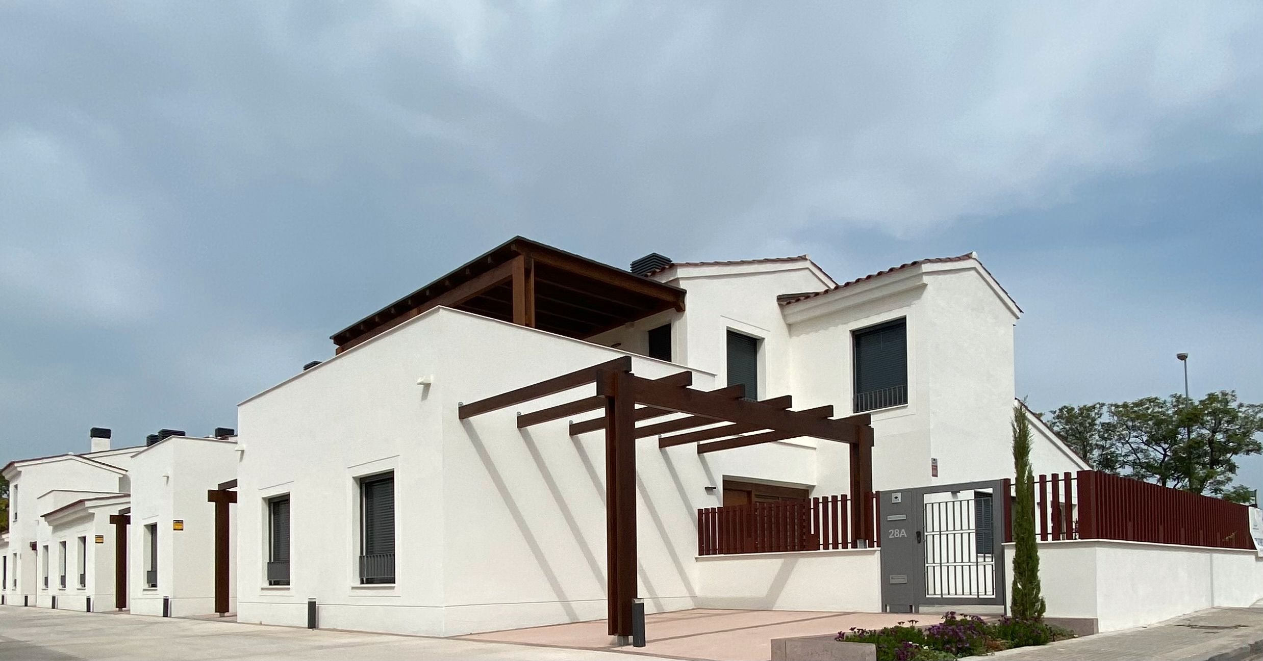 Exterior view of Single-family semi-detached for sale in Cambrils  with Air Conditioner, Heating and Private garden