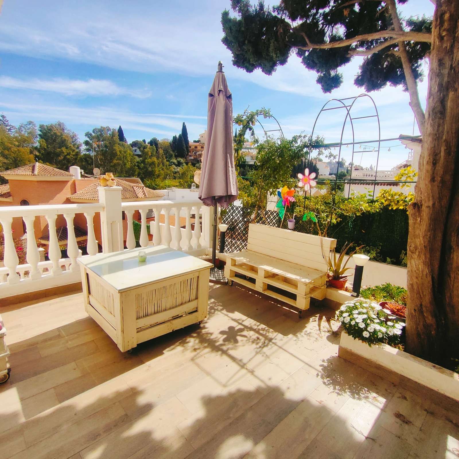 Terrace of Apartment to share in Málaga Capital  with Air Conditioner and Terrace